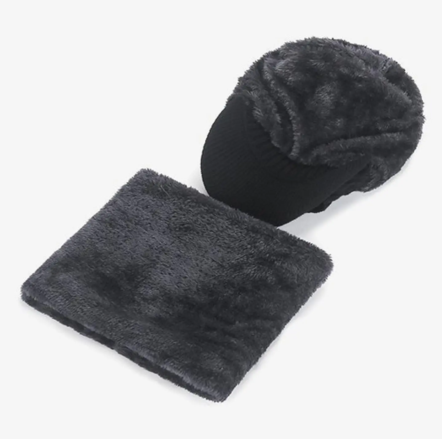 Set Calentador De Gorro Con Visera Más Bufanda Unisex 5