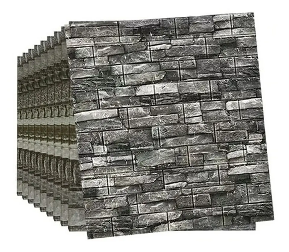 Pack 10 Lamina Papel Mural Autoadhesivo 3d 1