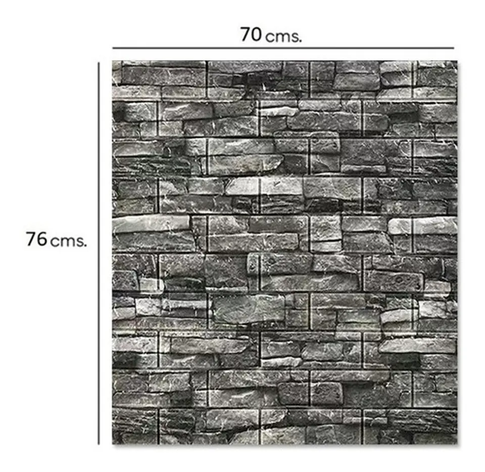 Pack 10 Lamina Papel Mural Autoadhesivo 3d 4