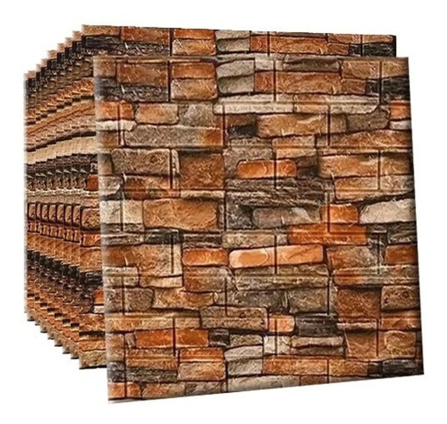 Pack 10 Lamina Papel Mural Autoadhesivo 3d 5