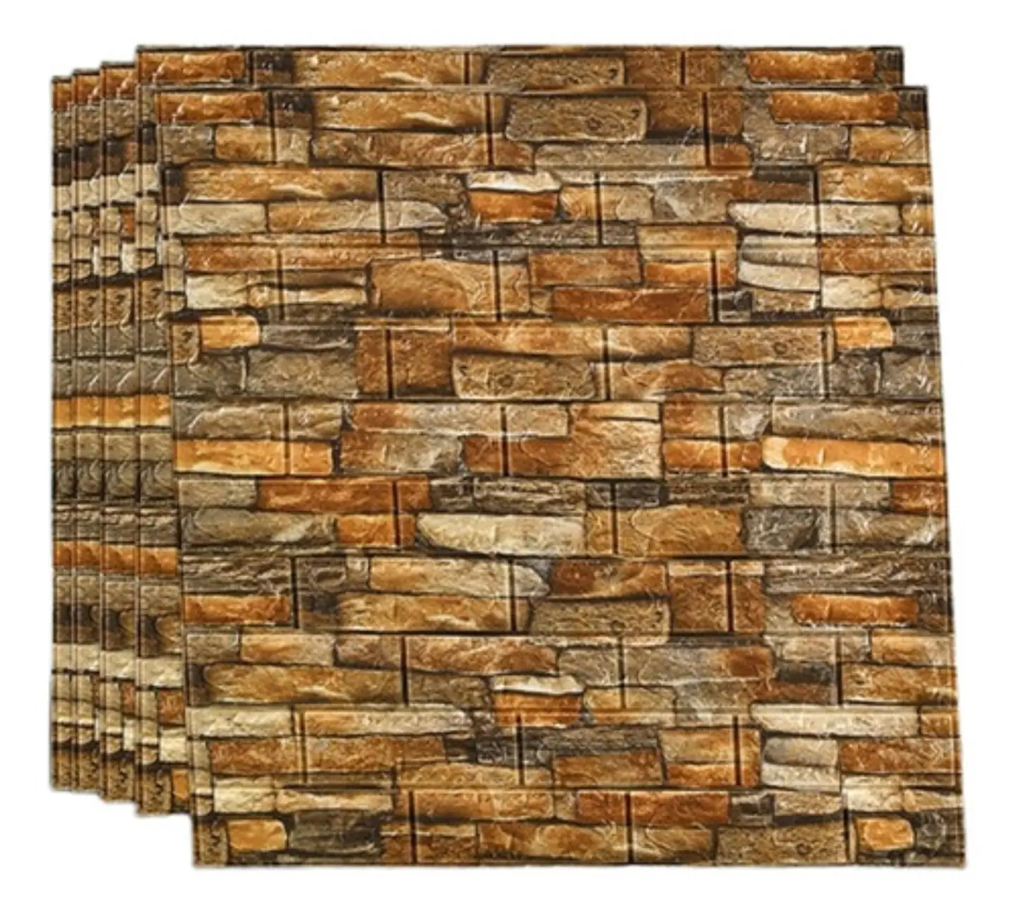 Pack 10 Lamina Papel Mural Autoadhesivo 3d 9