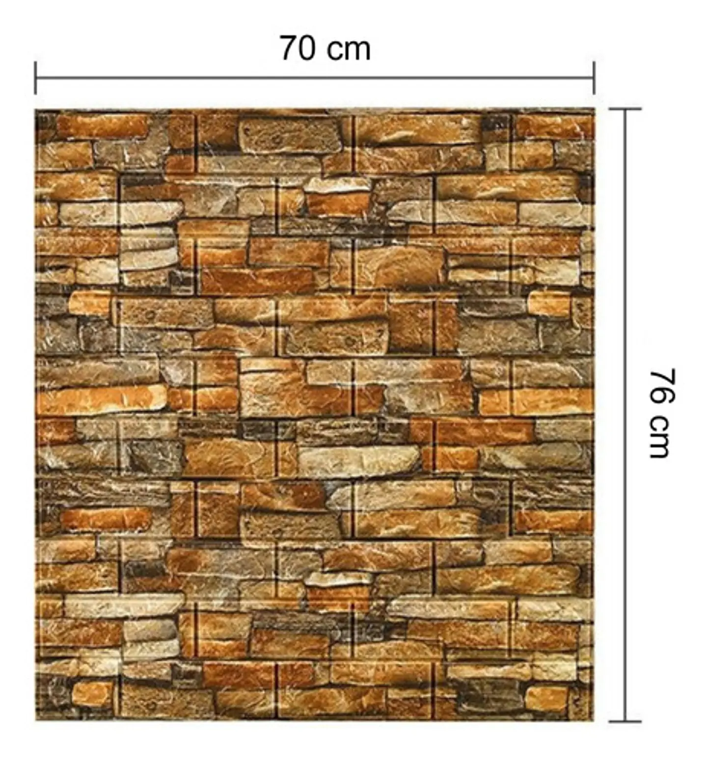 Pack 10 Lamina Papel Mural Autoadhesivo 3d 15