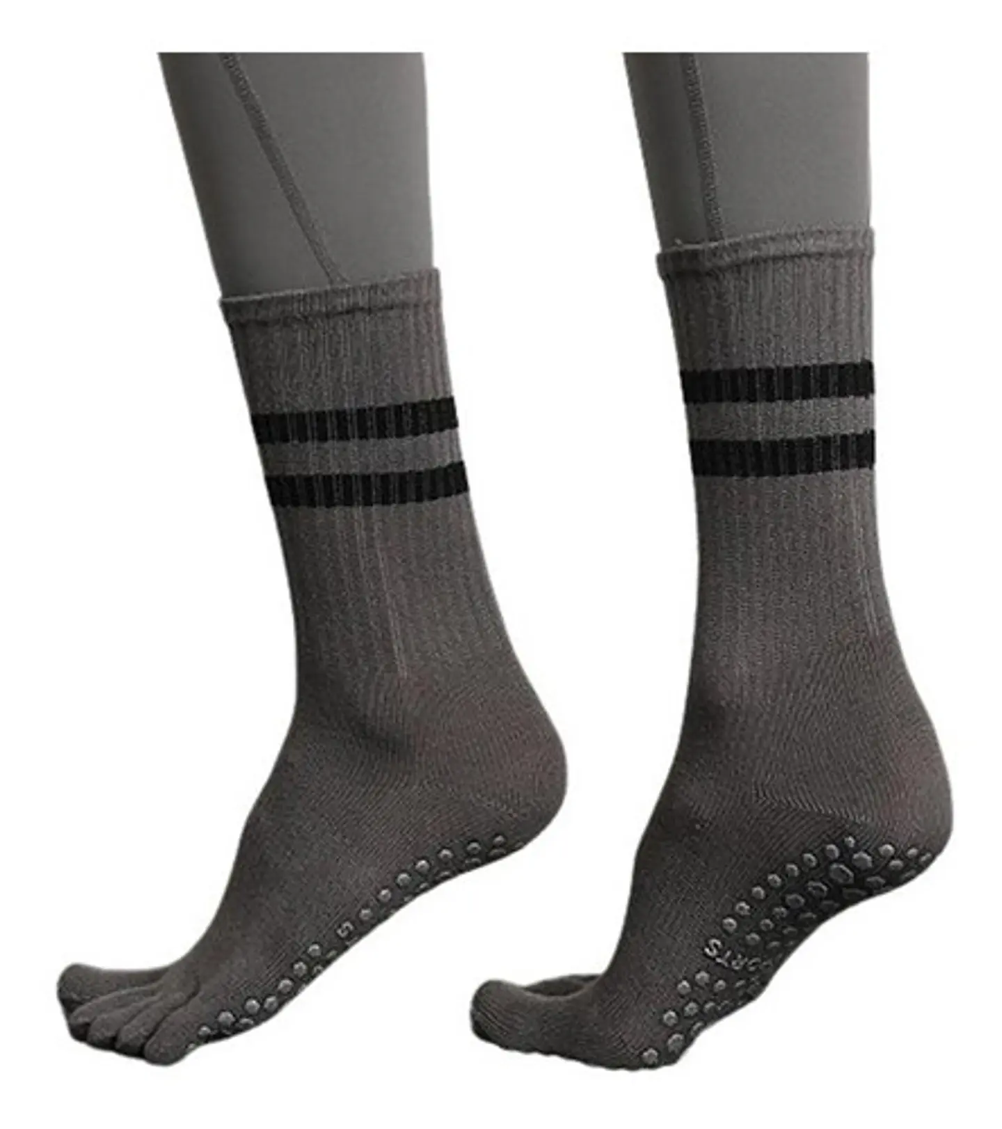 Calcetines Térmicos Con Dedos Antideslizantes Yoga Deporte 2