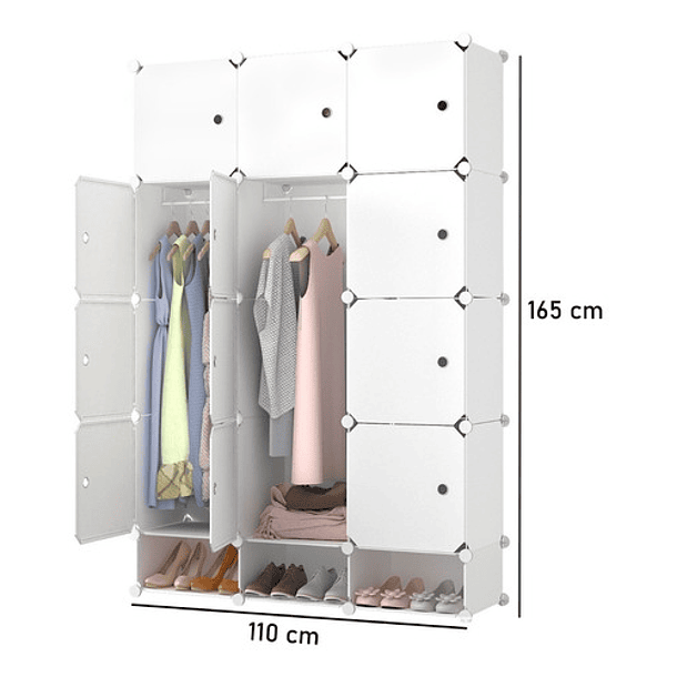 armario plegable de tela de madera maciza simple plegable de tela para  colgar ropa, armario de almacenamiento, organizador de almacenamiento de  ropa
