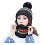 Set Calentador De Gorro Con Bufanda Para Mujer Invierno - Miniatura 1