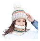 Set Calentador De Gorro Con Bufanda Para Mujer Invierno - Miniatura 7