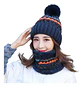 Set Calentador De Gorro Con Bufanda Para Mujer Invierno - Miniatura 25