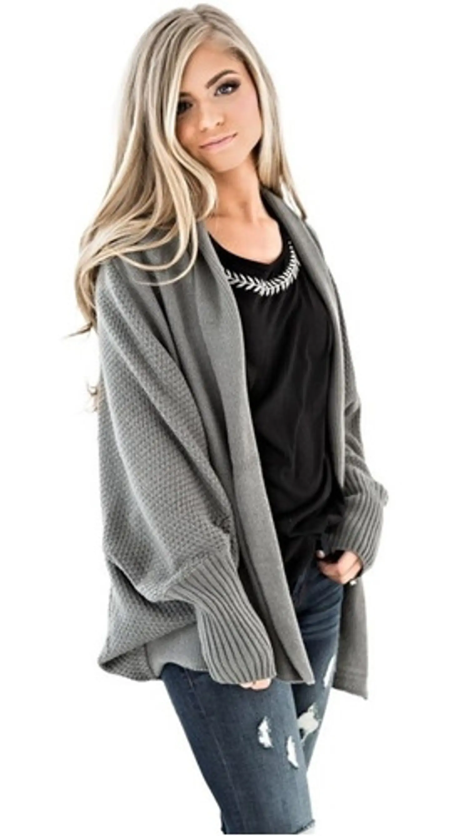 Sweater De Dama Chaleco Suéter Abrigo Mujer 3