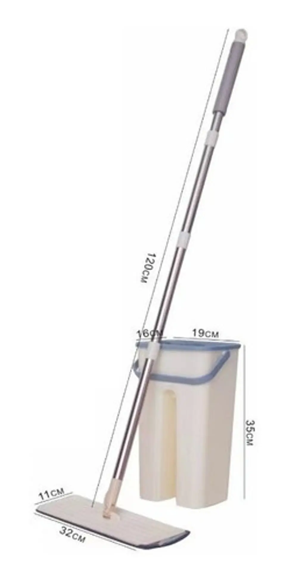Trapeador Escurridor Mopa Rotativa Con Repuesto Talla M 5