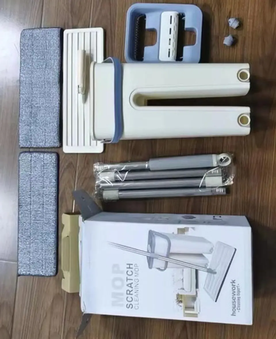 Trapeador Escurridor Mopa Rotativa Con Repuesto Talla M 6