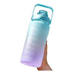 Botella De Agua De 2 Litros Con Pajita Fitness