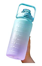 Botella De Agua De 2 Litros Con Pajita Fitness - Miniatura 1
