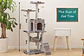 Rascador Torre Gato Arbol Trepador Terciopelo + Hamaca - Miniatura 4
