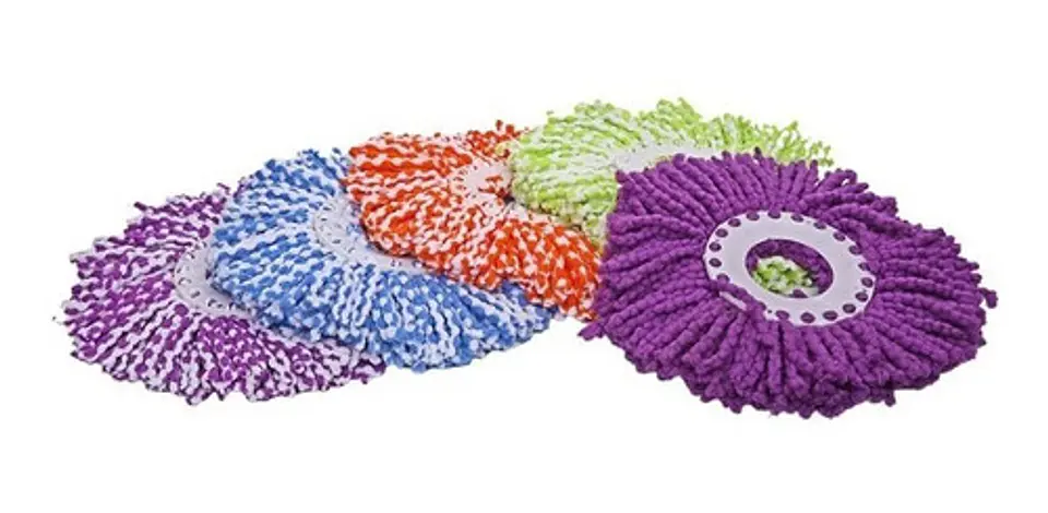 Pack 5 Repuestos Cabezal Mopa Giratoria 360° Trapeador 1