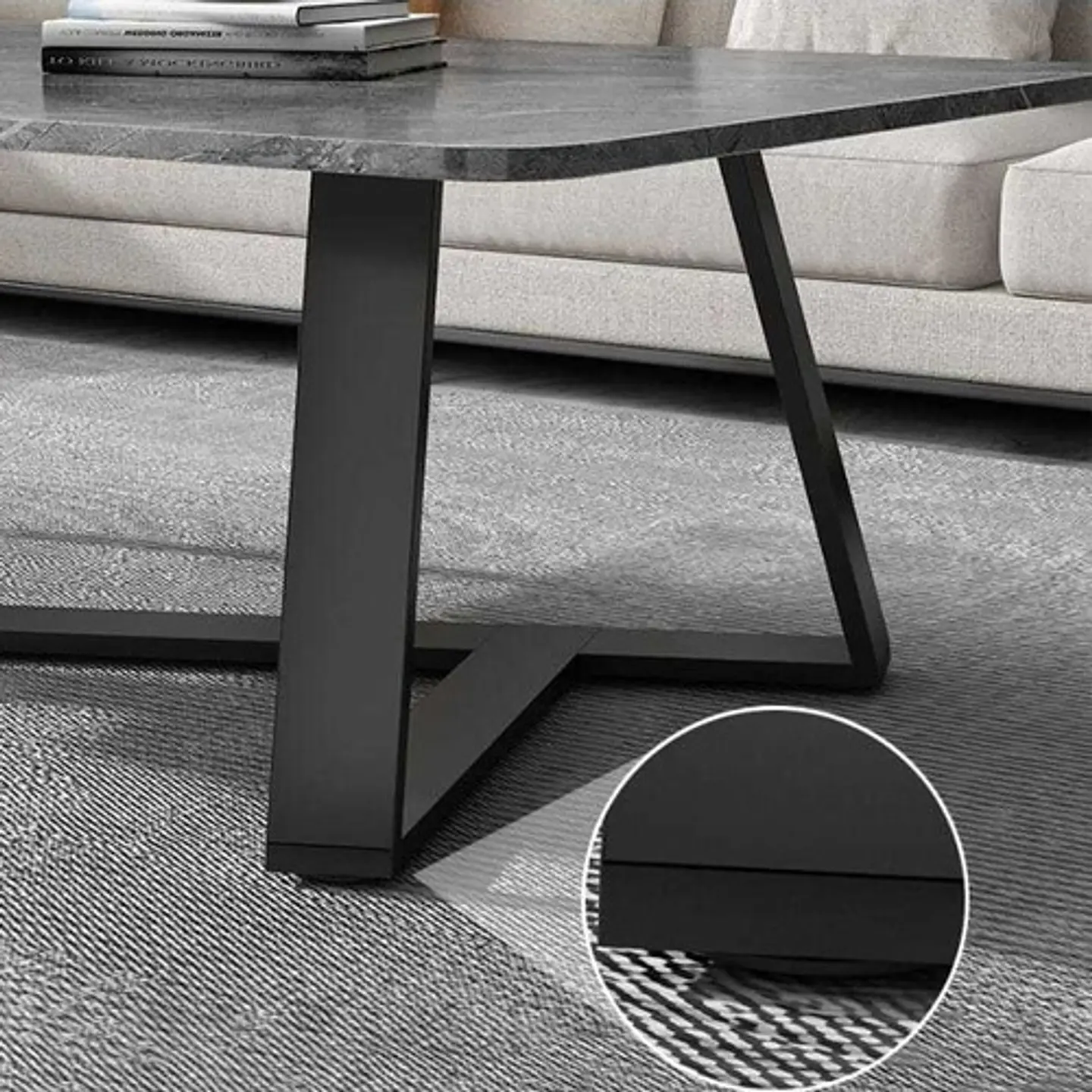 Mesa De Centro Mármol Sala De Estar Hogar 3