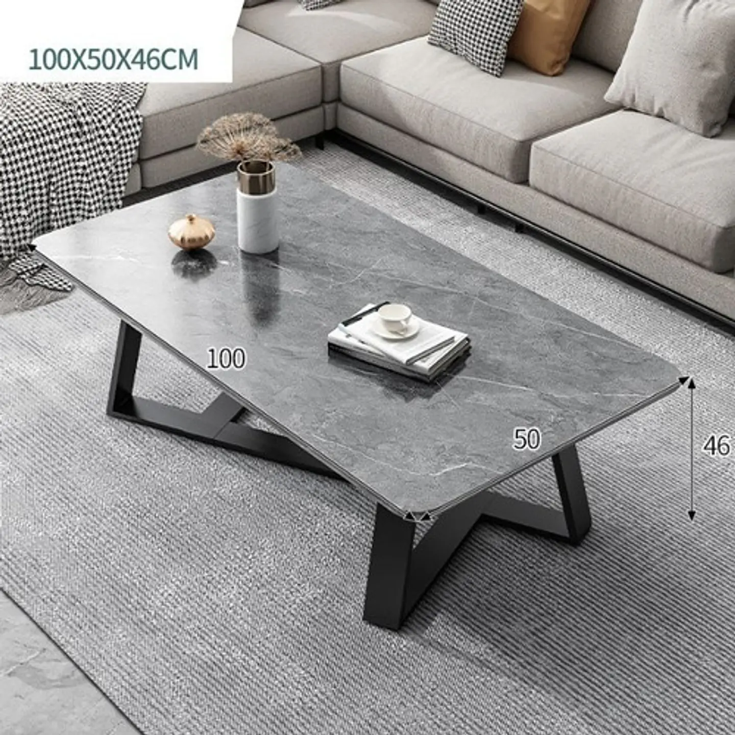 Mesa De Centro Mármol Sala De Estar Hogar 4