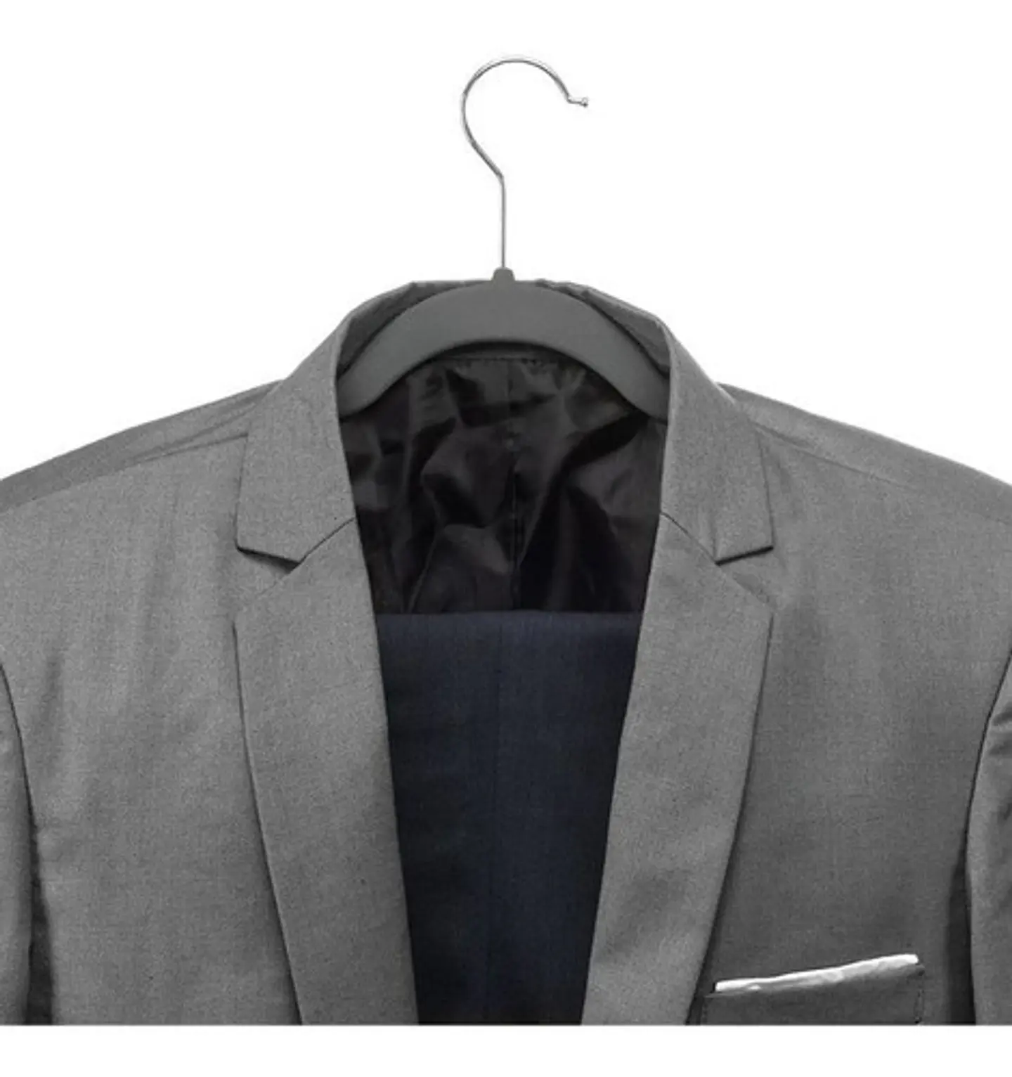 Pack 50 Colgadores Ganchos Ropa Antideslizante Flocado 4