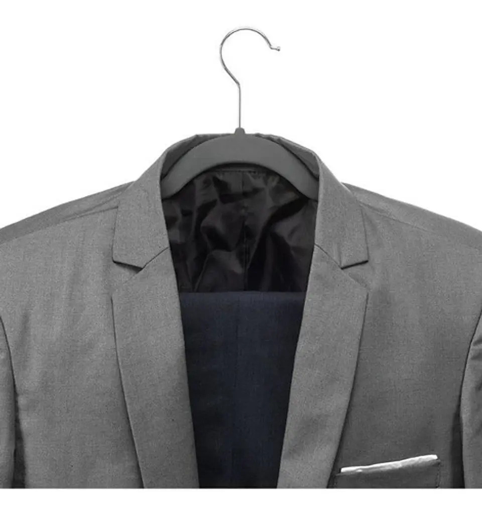 Pack 50 Colgadores Ganchos Ropa Antideslizante Flocado 4