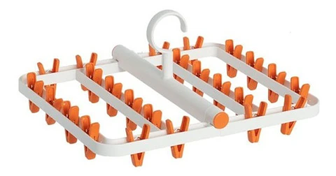 Pinzas Colgador Calcetín Ropa Interior 24 Clips Plegable