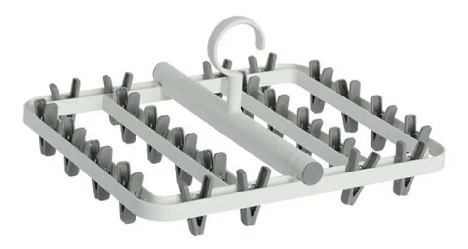 Pinzas Colgador Calcetín Ropa Interior 24 Clips Plegable 8