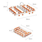 Pinzas Colgador Calcetín Ropa Interior 24 Clips Plegable 13