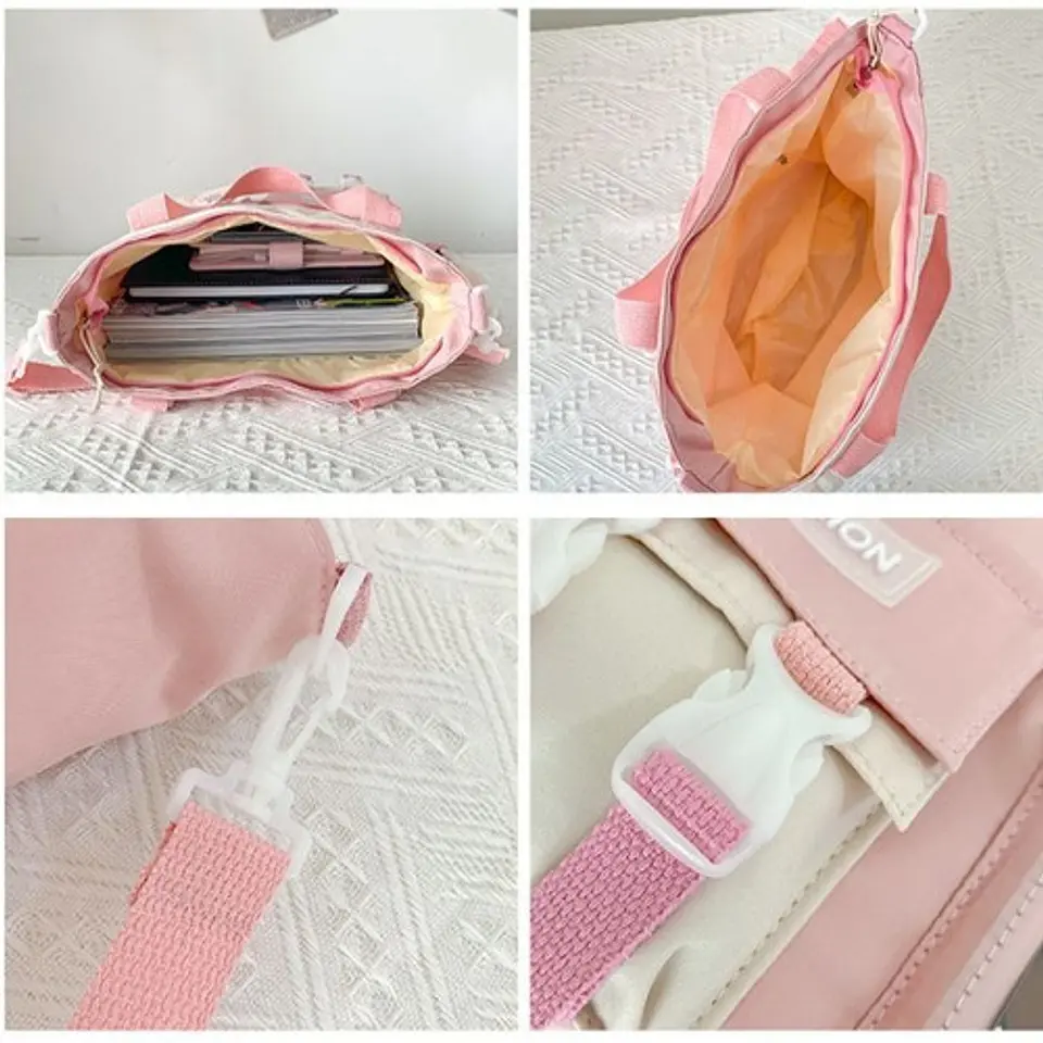 Bolso Mochila De Hombro Coreano Para Mujer 4
