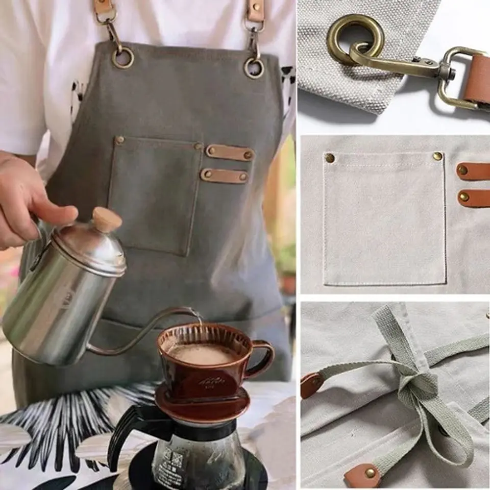 Delantal Pechera Unisex Multiuso Hogar Trabajo Parrilla 4