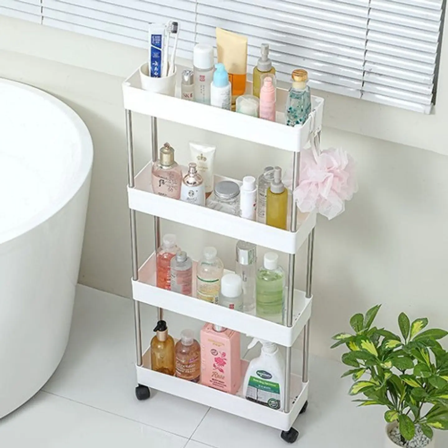 Estante Organizador Cocina Baño 40 X 13 X 68cm 4 Niveles 3