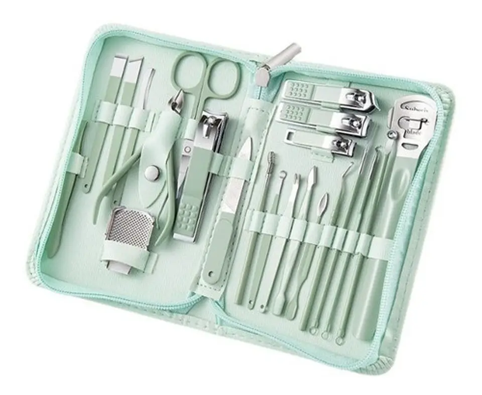 Set Manicure Pinzas Corta Uñas 22 Unidades 2
