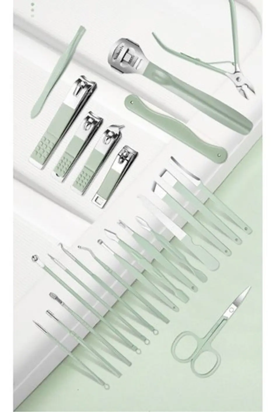 Set Manicure Pinzas Corta Uñas 22 Unidades 6