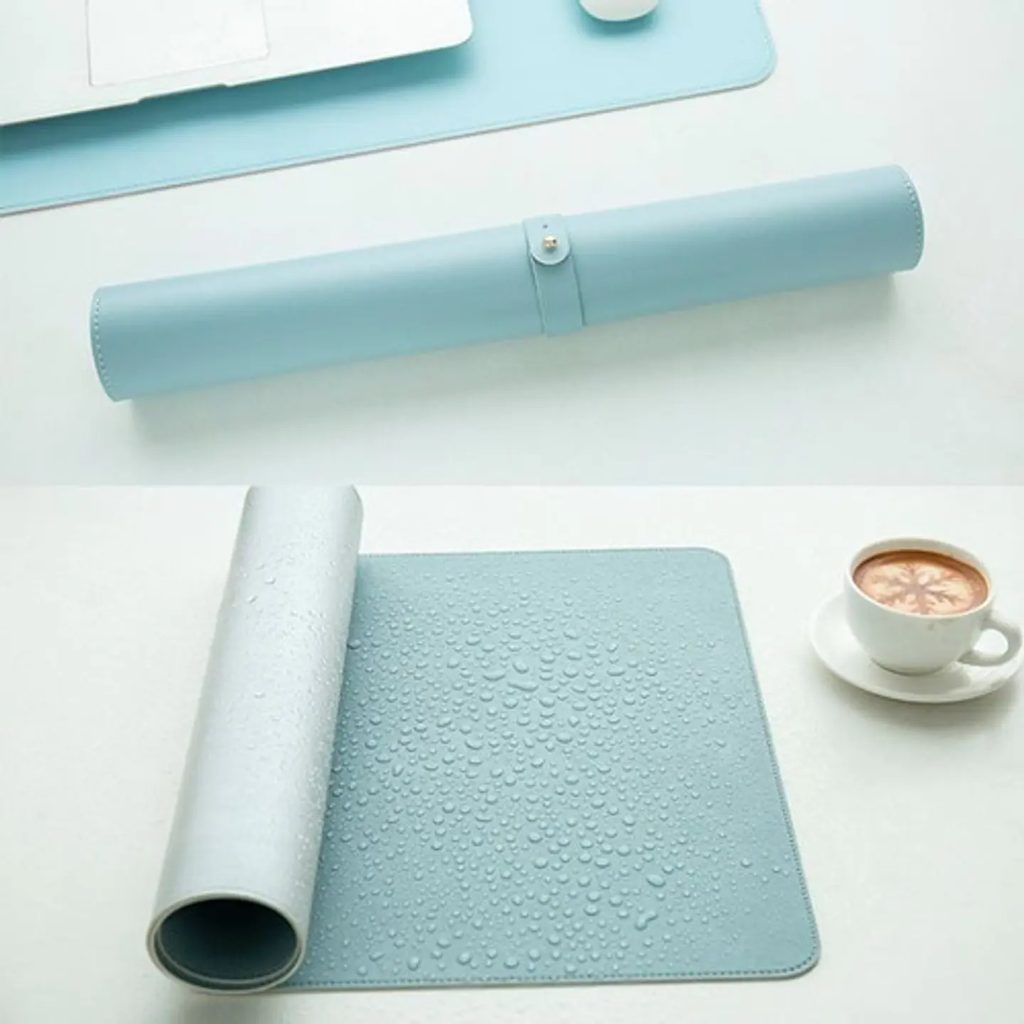 Alfombrilla Mousepad Cuero Doble Cara 80 X 40 Cm Impermeable 16