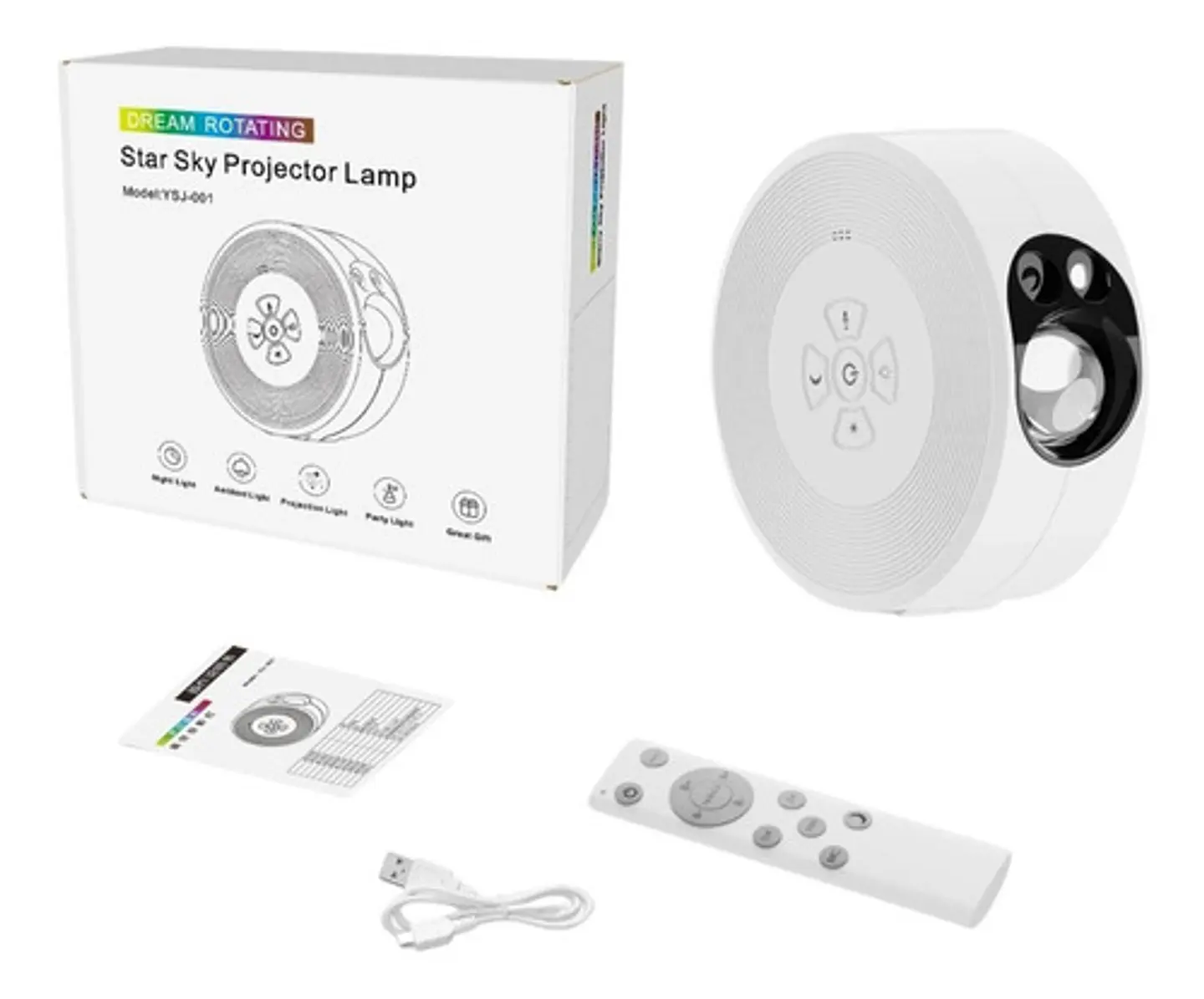 Proyector Led Portátil Galaxia 360º Con Bluetooh 2