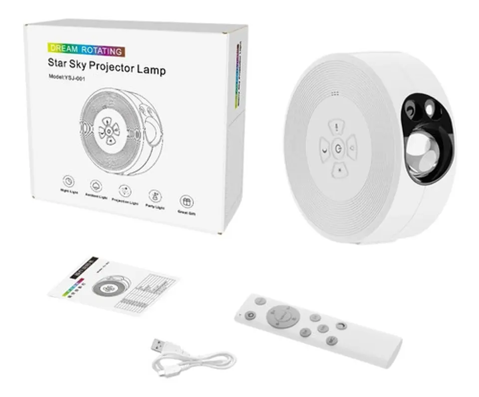 Proyector Led Portátil Galaxia 360º Con Bluetooh 2