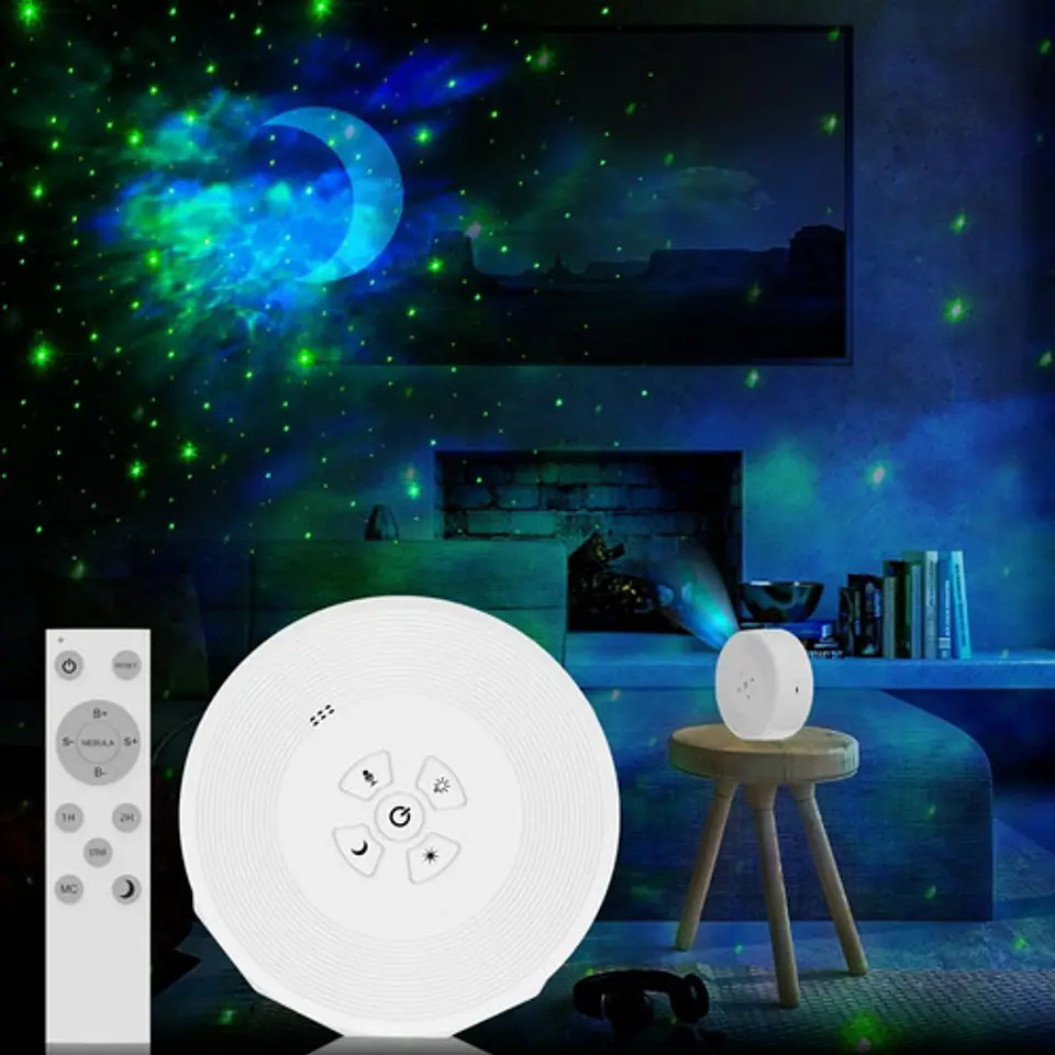 Proyector Led Portátil Galaxia 360º Con Bluetooh 6