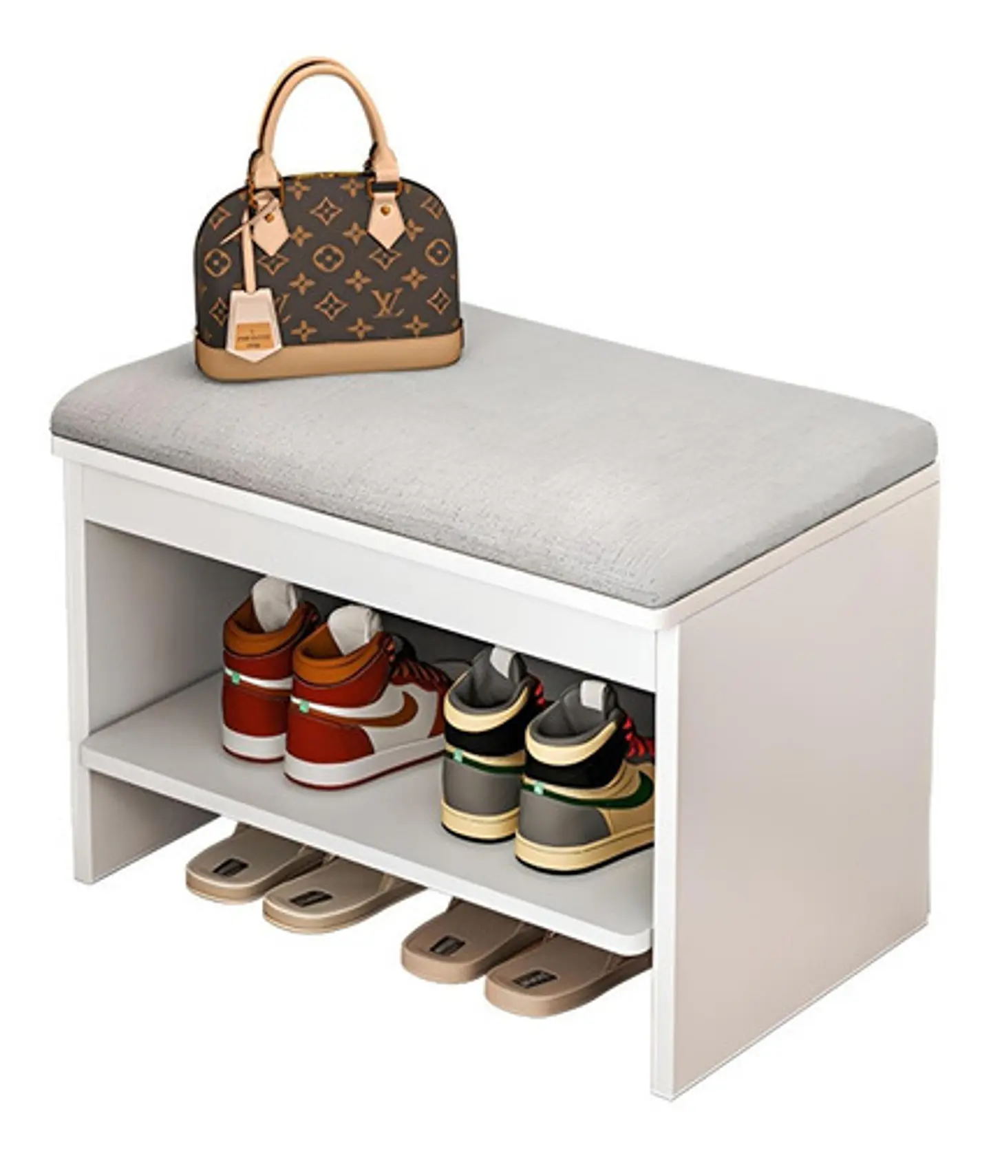 Zapatero Organizador Con Asiento Multifuncional 40x30x34 1