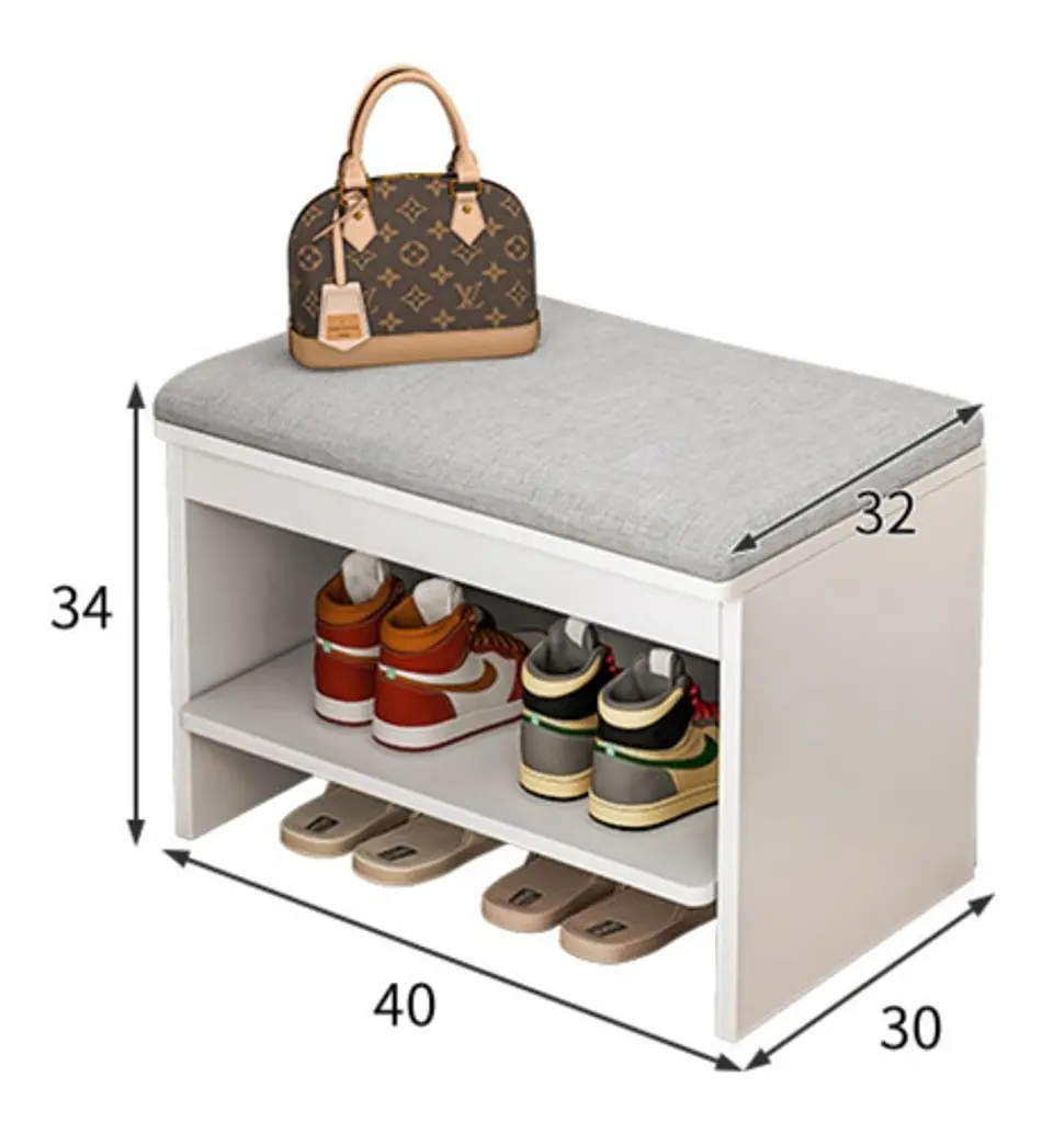 Zapatero Organizador Con Asiento Multifuncional 40x30x34 3