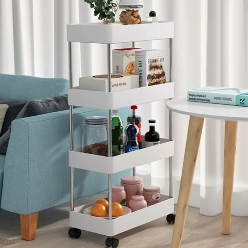 Estante Organizador Cocina Baño 40 X 22 X 68cm 4 Niveles 5