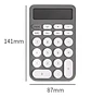 Mini Calculadora Portátil Multifuncional Oficina Estudio - Miniatura 4