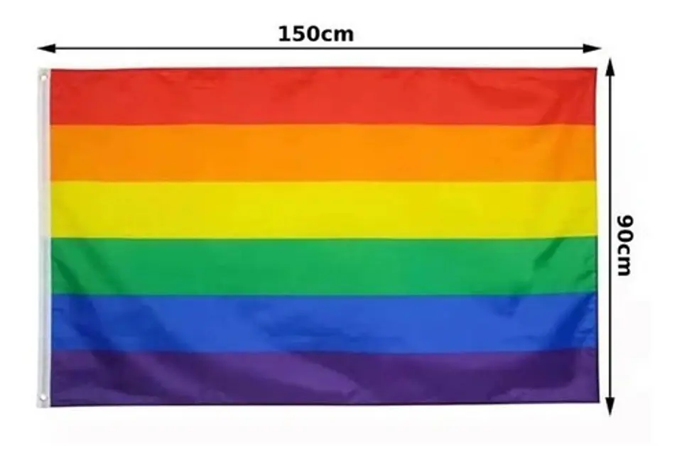 Bandera Arcoiris Diversidad Orgullo Lgbt 90 X 150 Cm 4