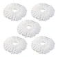 Pack 5 Repuestos Cabezal Mopa Giratoria 360 Trapeador Blanco - Miniatura 1