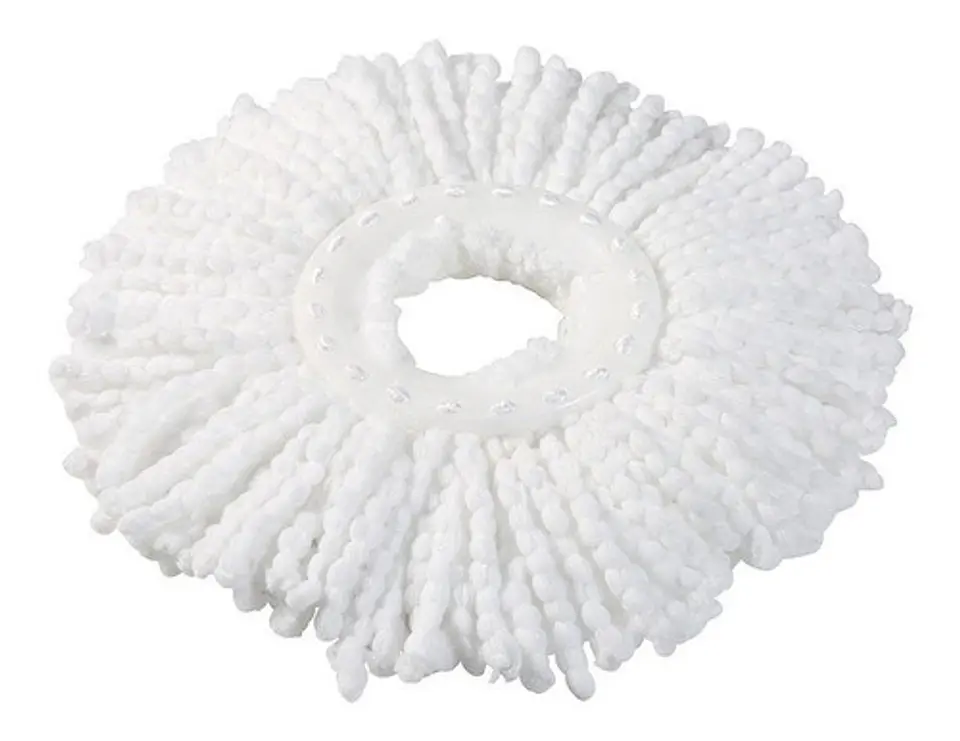 Pack 5 Repuestos Cabezal Mopa Giratoria 360 Trapeador Blanco 2