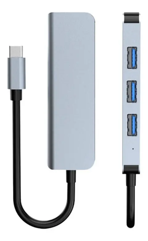 Expansión Adaptador Cable Tipo C Cargador Usb 4 Puertos 