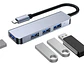 Expansión Adaptador Cable Tipo C Cargador Usb 4 Puertos  - Miniatura 2