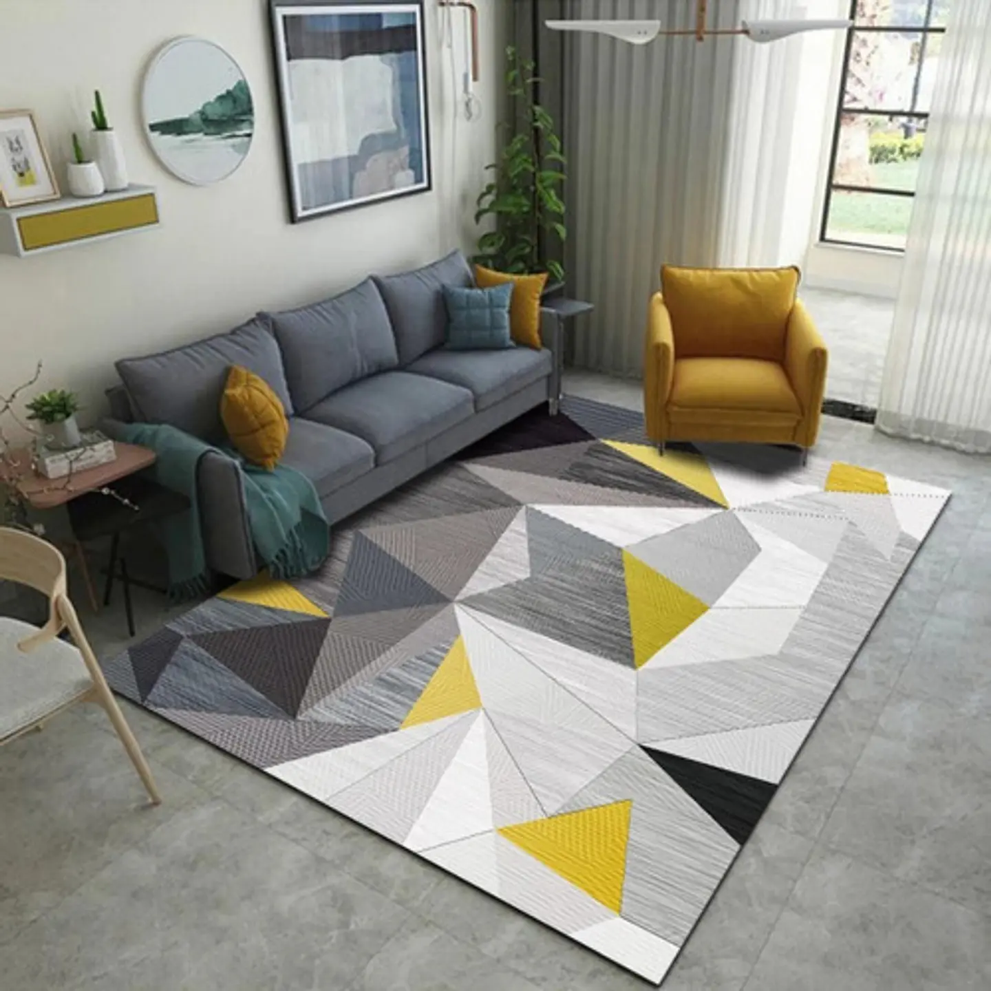Alfombra Mediana 3d Moderna Para Living Hogar 120 X 160 Cm 2