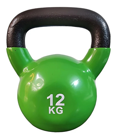Pesa Rusa Kettlebell 12kg Acero Y Vinilo