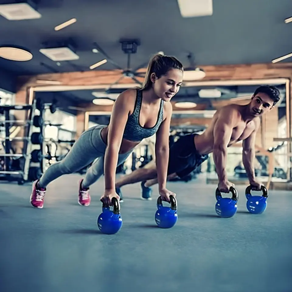 Pesa Rusa Kettlebell 12kg Acero Y Vinilo 4