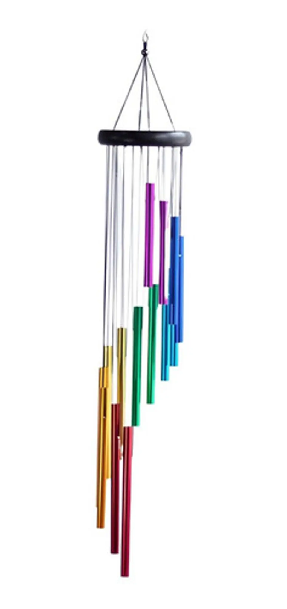 Campanas De Viento Multicolor De Metal Adorno Hogar 1