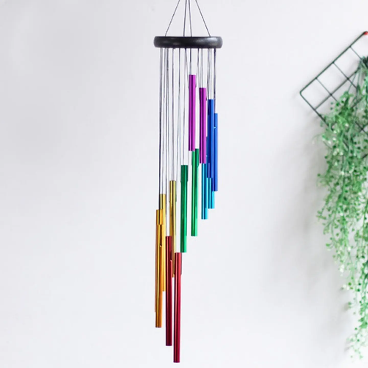 Campanas De Viento Multicolor De Metal Adorno Hogar 3