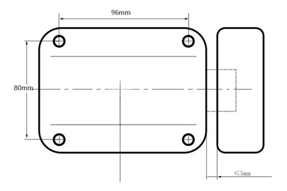 Cerradura Inteligente Inalámbrica De Control Remoto 3 Llaves 6