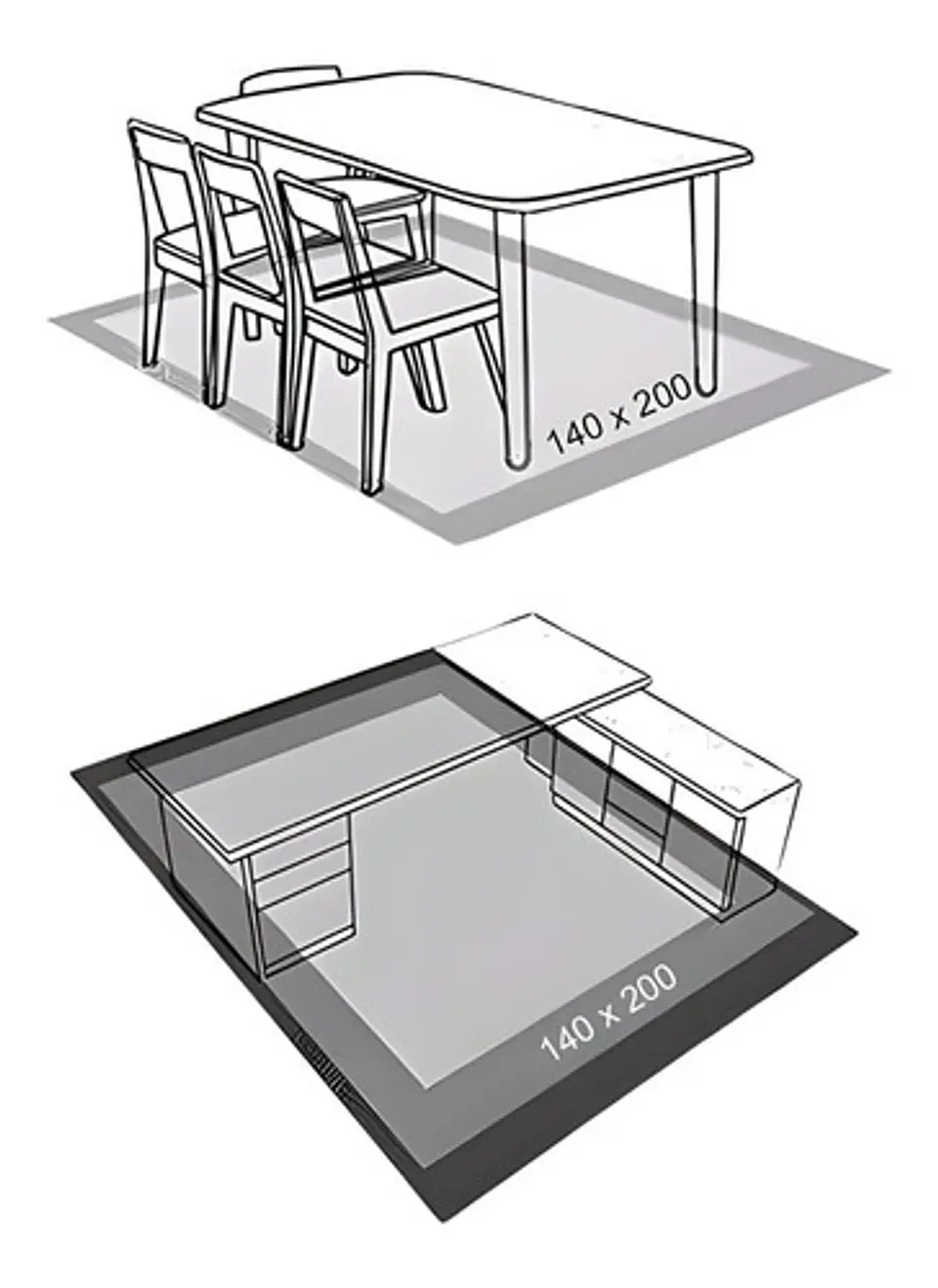 Alfombra Liviana 3d Moderna Para Sala De Estar 140 X 200 Cm 4
